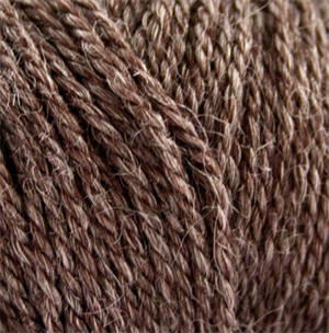 No.4 Øko uld og nældefibre, choko brun